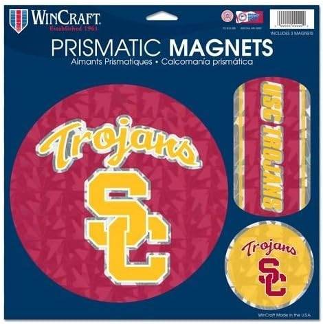 USC Trojans Prismatic Magnets 11x11 Sheet Weather Resistant - ToylandEU