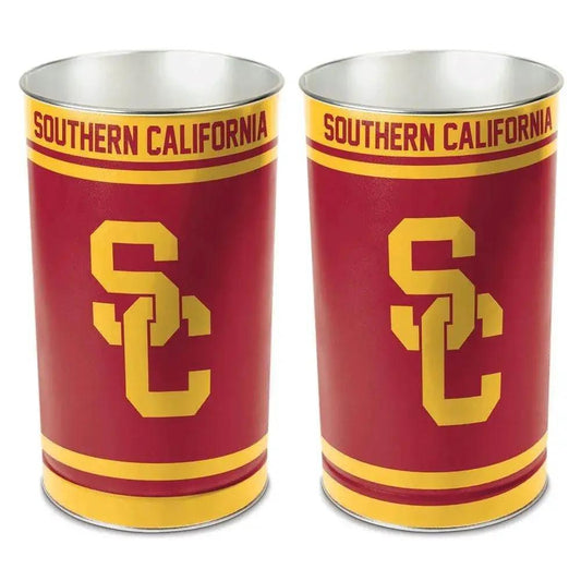  USC Trojans Wastebasket 15 Inch Metal Double Sided Team -  ToylandEU™