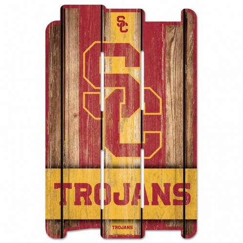 USC Trojans Wood Fence Sign 11x17 Special Order Made In USA - ToylandEU