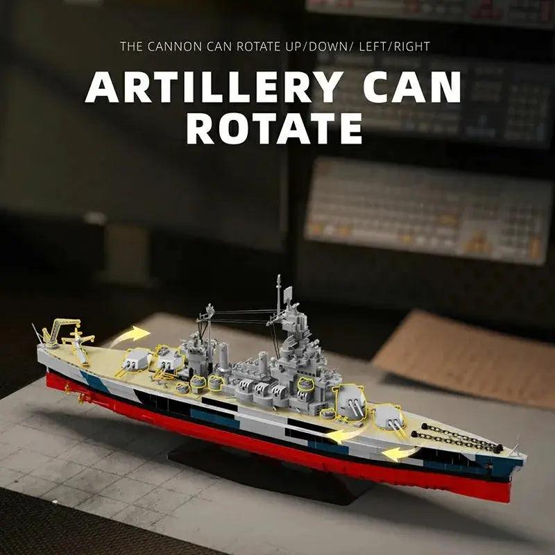  USS Colorado 1:300 Battleship Building Blocks Display Ready -  ToylandEU™
