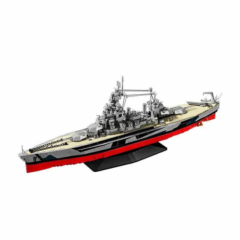 USS Colorado 1:300 Battleship Building Blocks Model Set Display Ready - ToylandEU