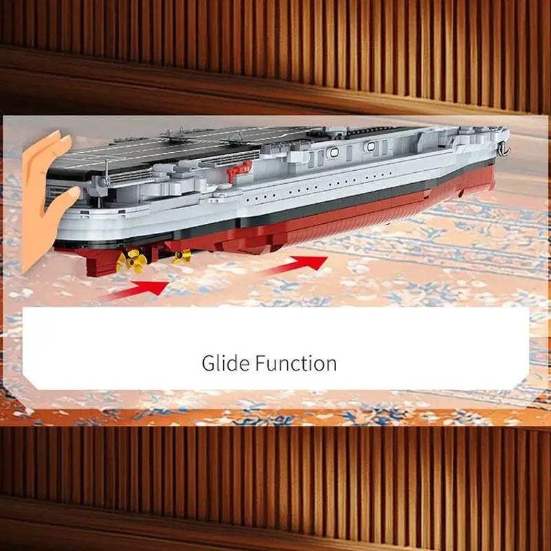 USS Enterprise WWII Warship Building Blocks Educational Set - ToylandEU