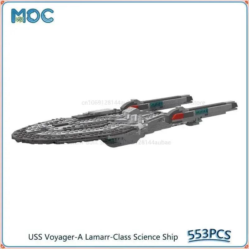  USS Voyager-A Lamarr-Class Science Ship Model MOC 553PCS Building Bricks MOC -  ToylandEU™