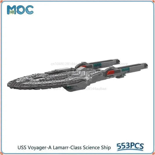  USS Voyager-A Lamarr-Class Science Ship Model MOC 553PCS Building Bricks MOC -  ToylandEU™