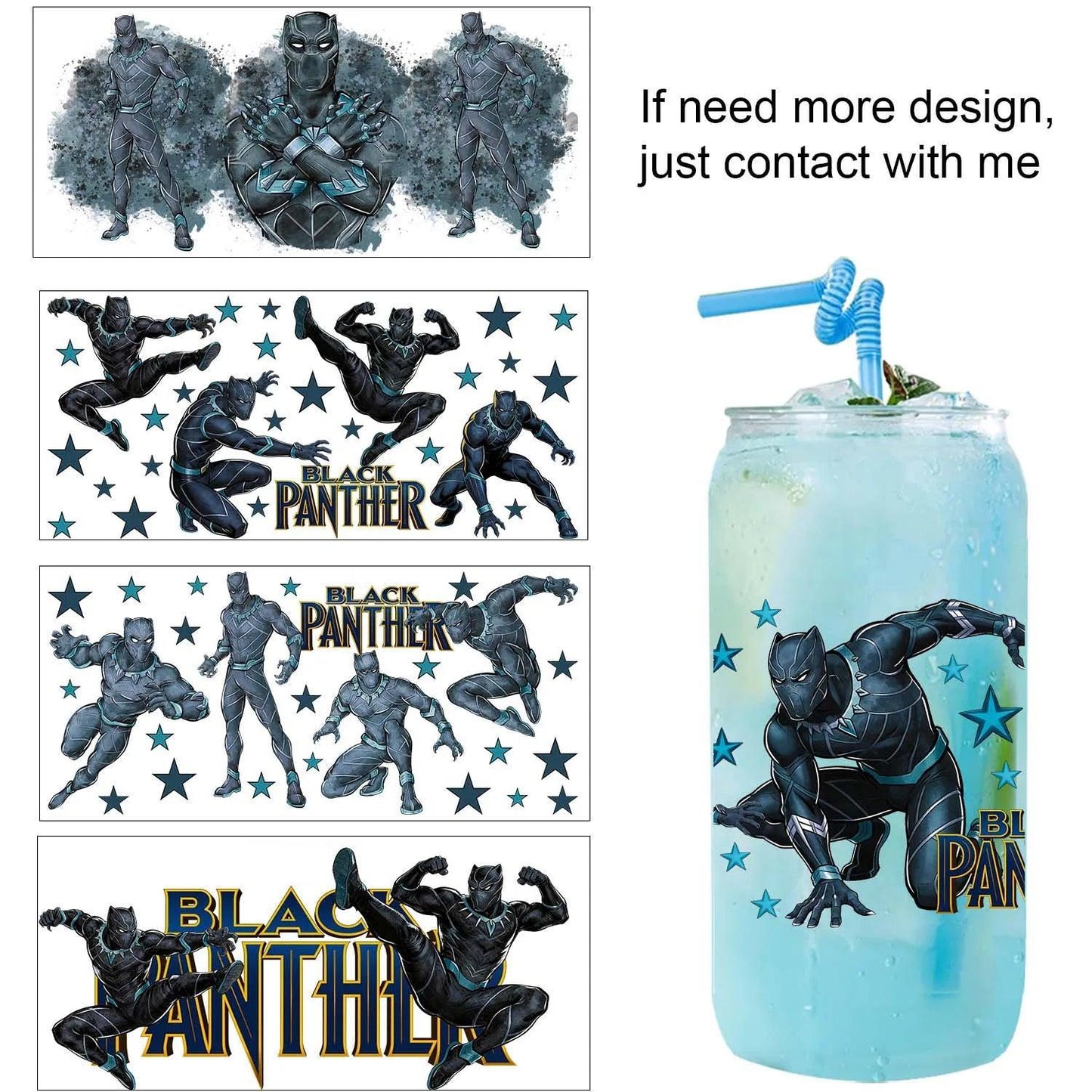 UV DTF Transfer Stickers | 5pc Cup Wraps | Toylandeu™