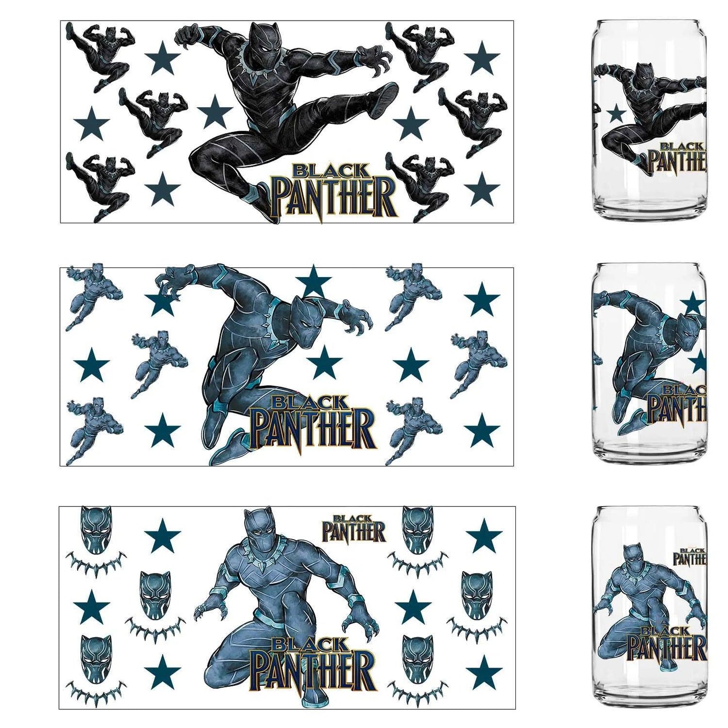 UV DTF Transfer Stickers | 5pc Cup Wraps | Toylandeu™