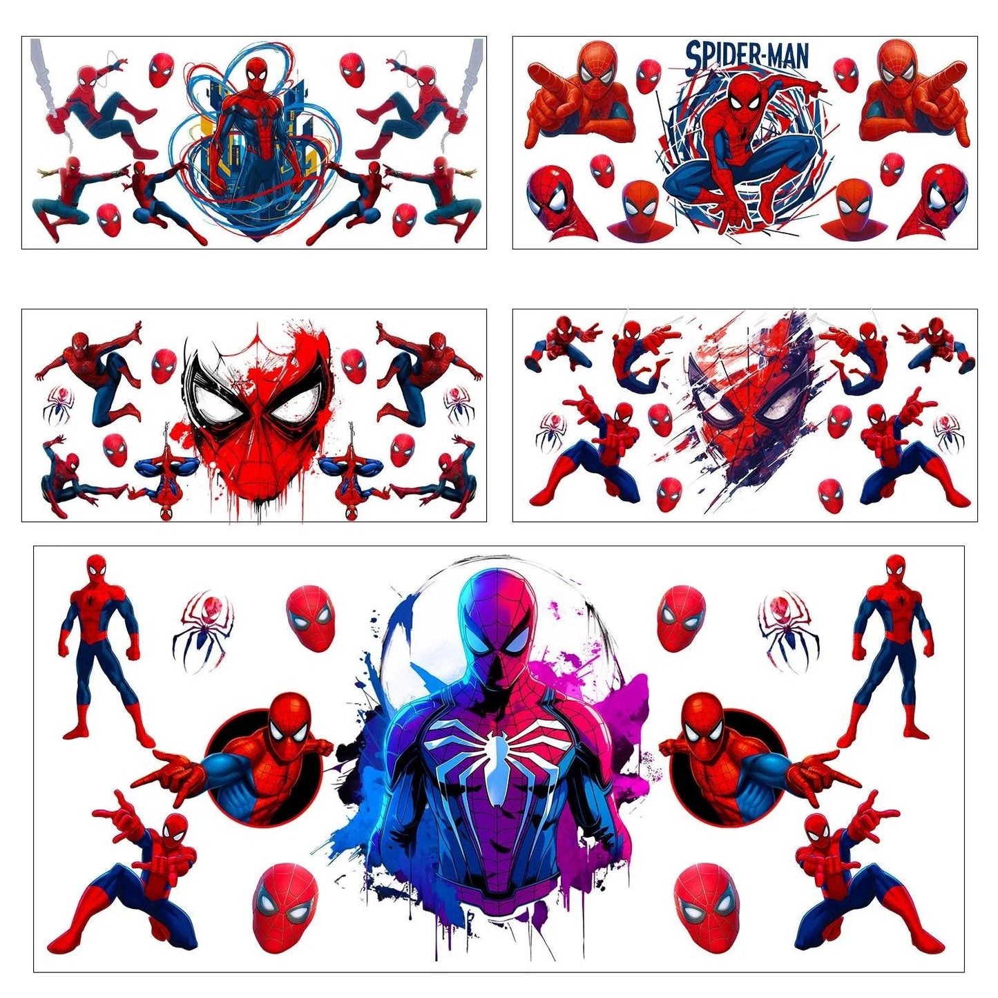 UV DTF Transfer Stickers | 5pc Cup Wraps | Toylandeu™
