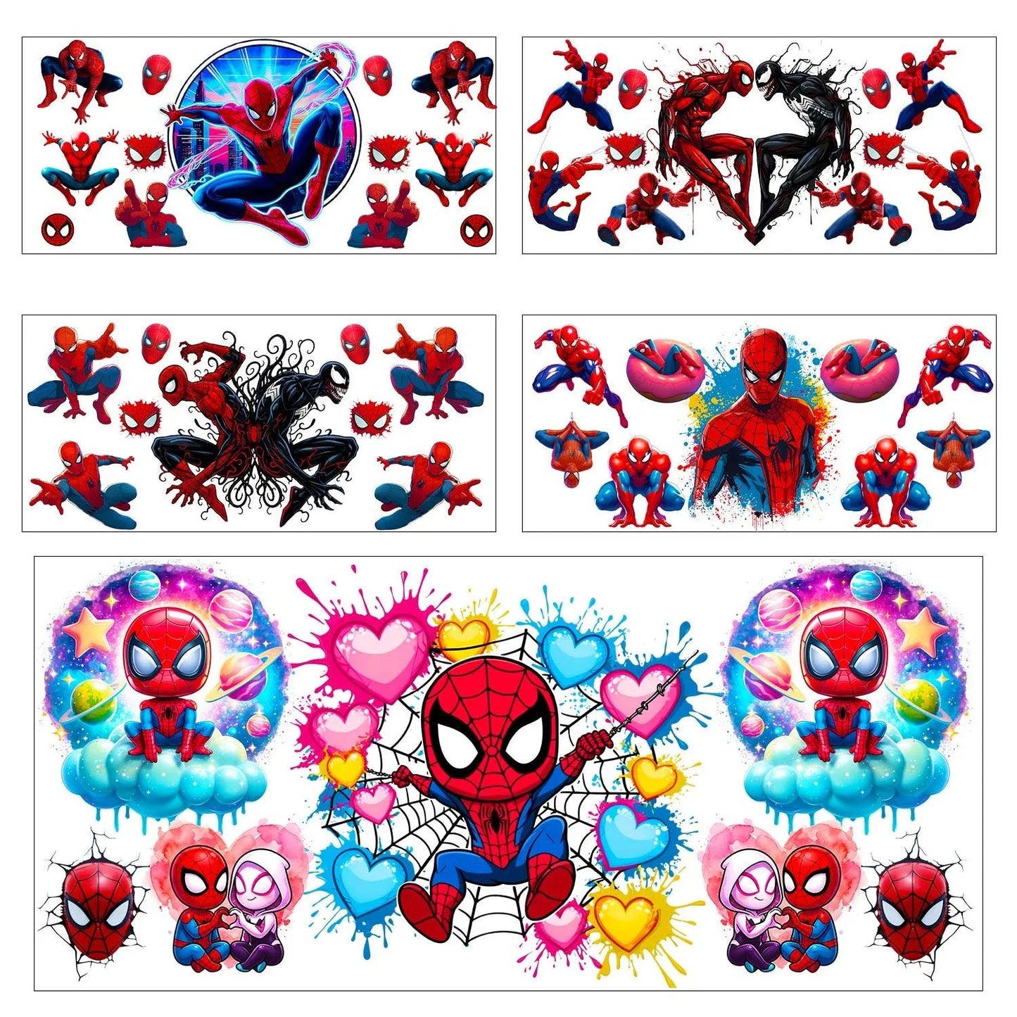 UV DTF Transfer Stickers | 5pc Cup Wraps | Toylandeu™