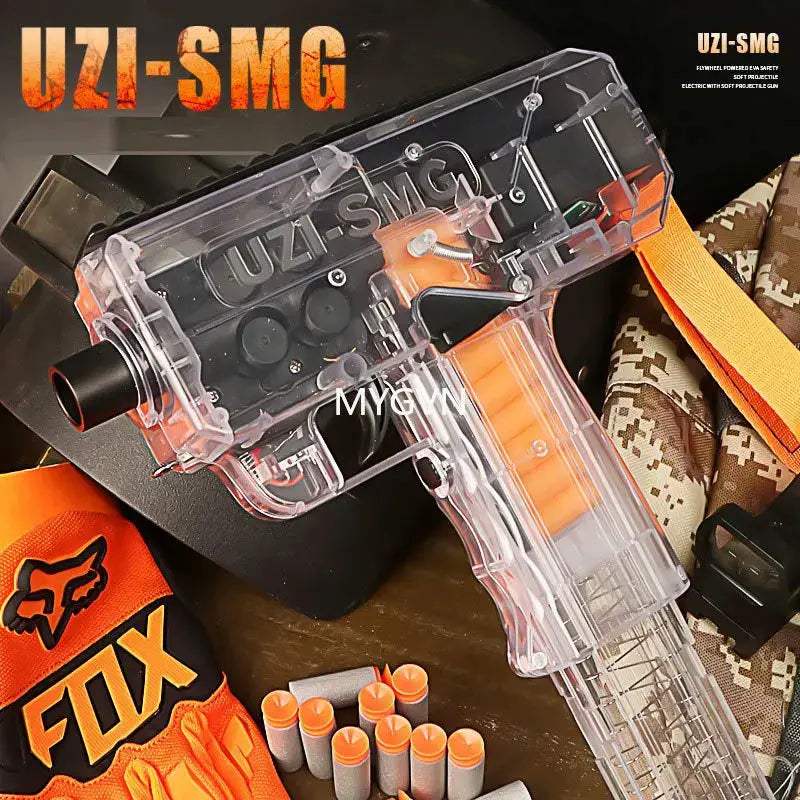 UZI Electric Toy Gun Soft Bullet Blaster For Outdoor Play - ToylandEU