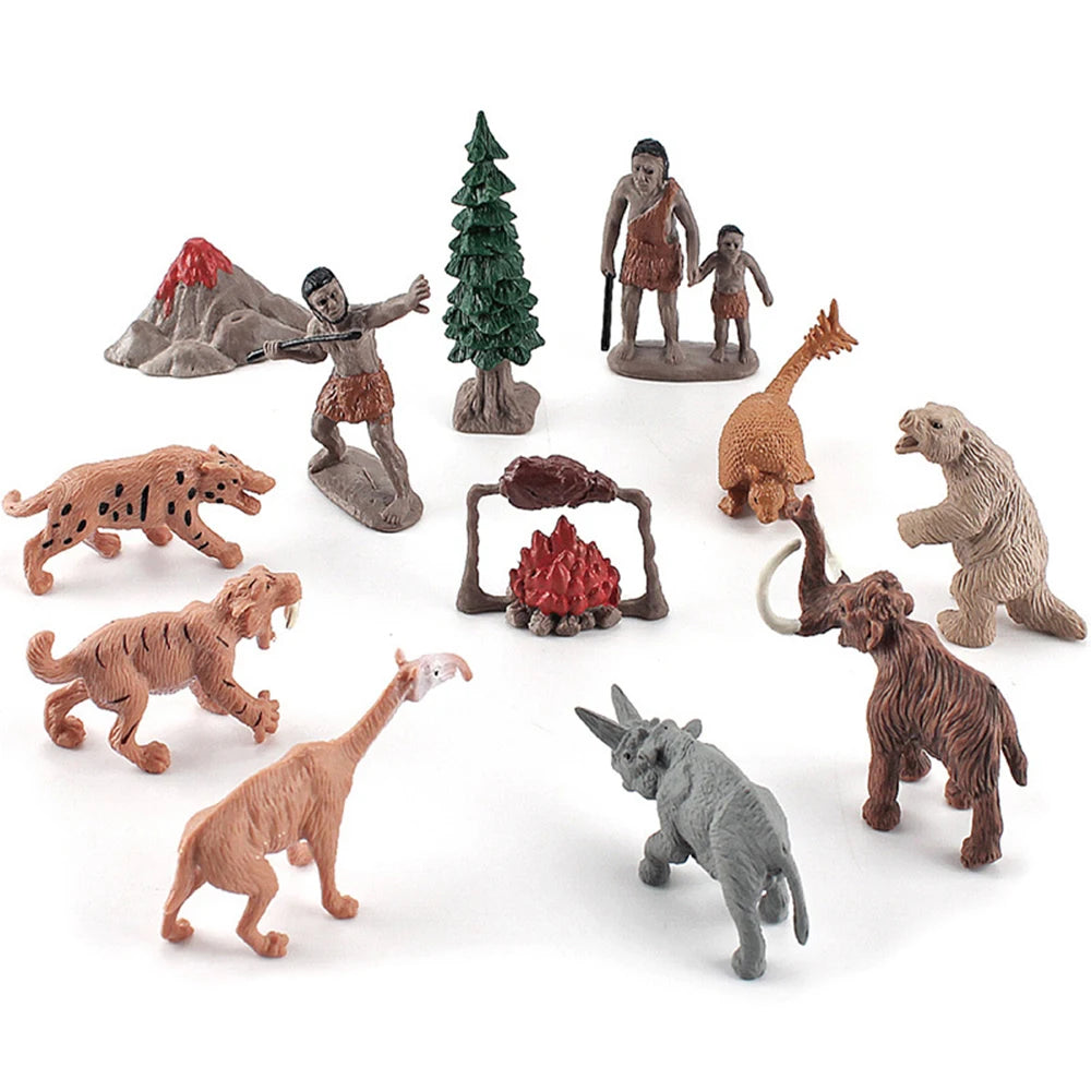 Realistic Farm Animal Figurines Set of 12 - Mini Poultry Action Figures - ToylandEU