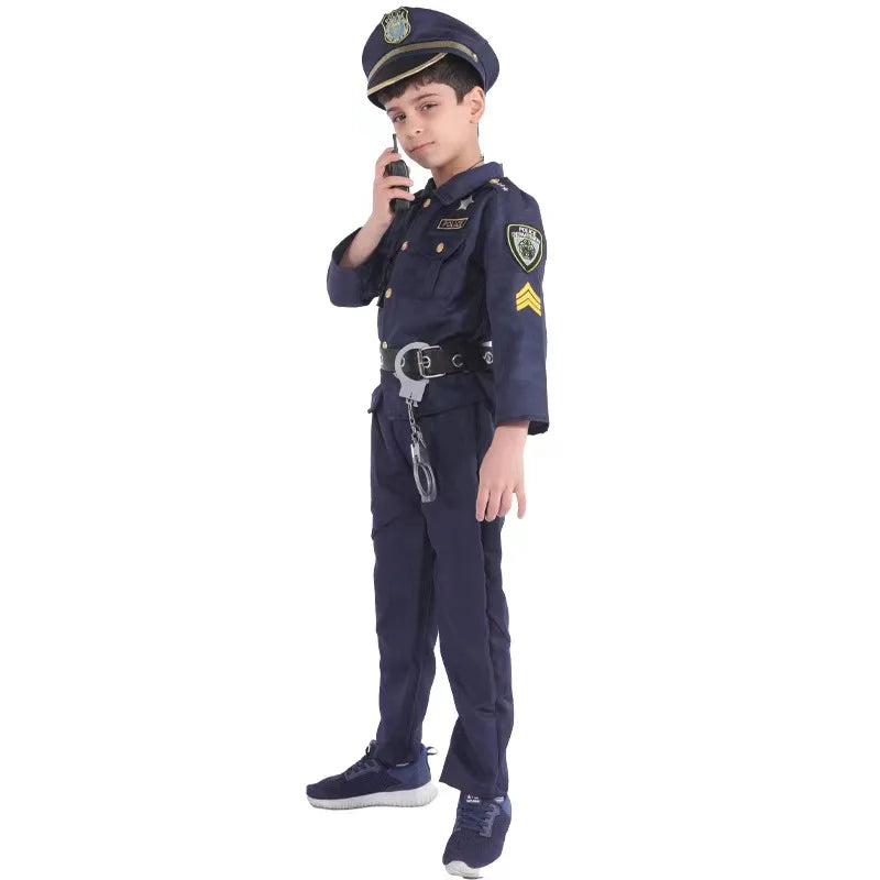 Kids Police Officer Costume Set - Complete Costume & Accessories for Fun