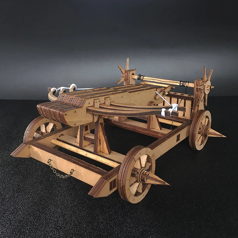 YAQUMW The Wu-HOU Crossbow Chariot DIY Model Kits-3D Wooden Toy Puzzle