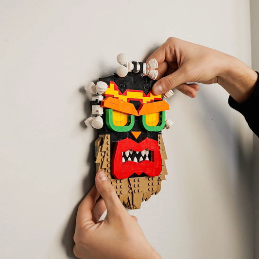 Life Size Uka Uka Mask Made With LEGO Bricks Displayable - ToylandEU