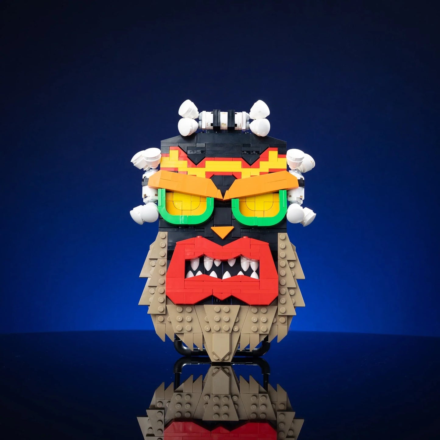 Life Size Uka Uka Mask Made With LEGO Bricks Displayable - ToylandEU