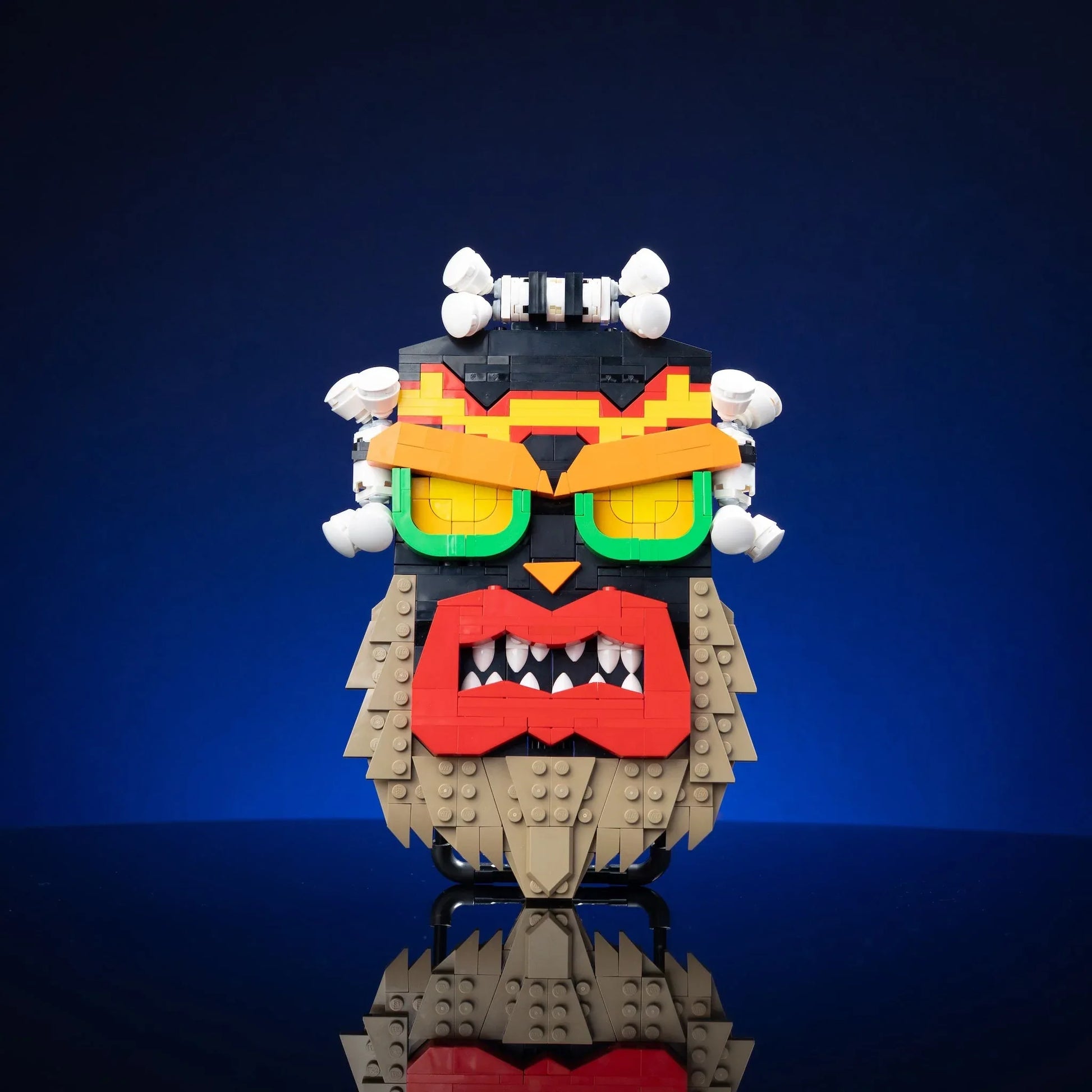 Life Size Uka Uka Mask Made With LEGO Bricks Displayable - ToylandEU
