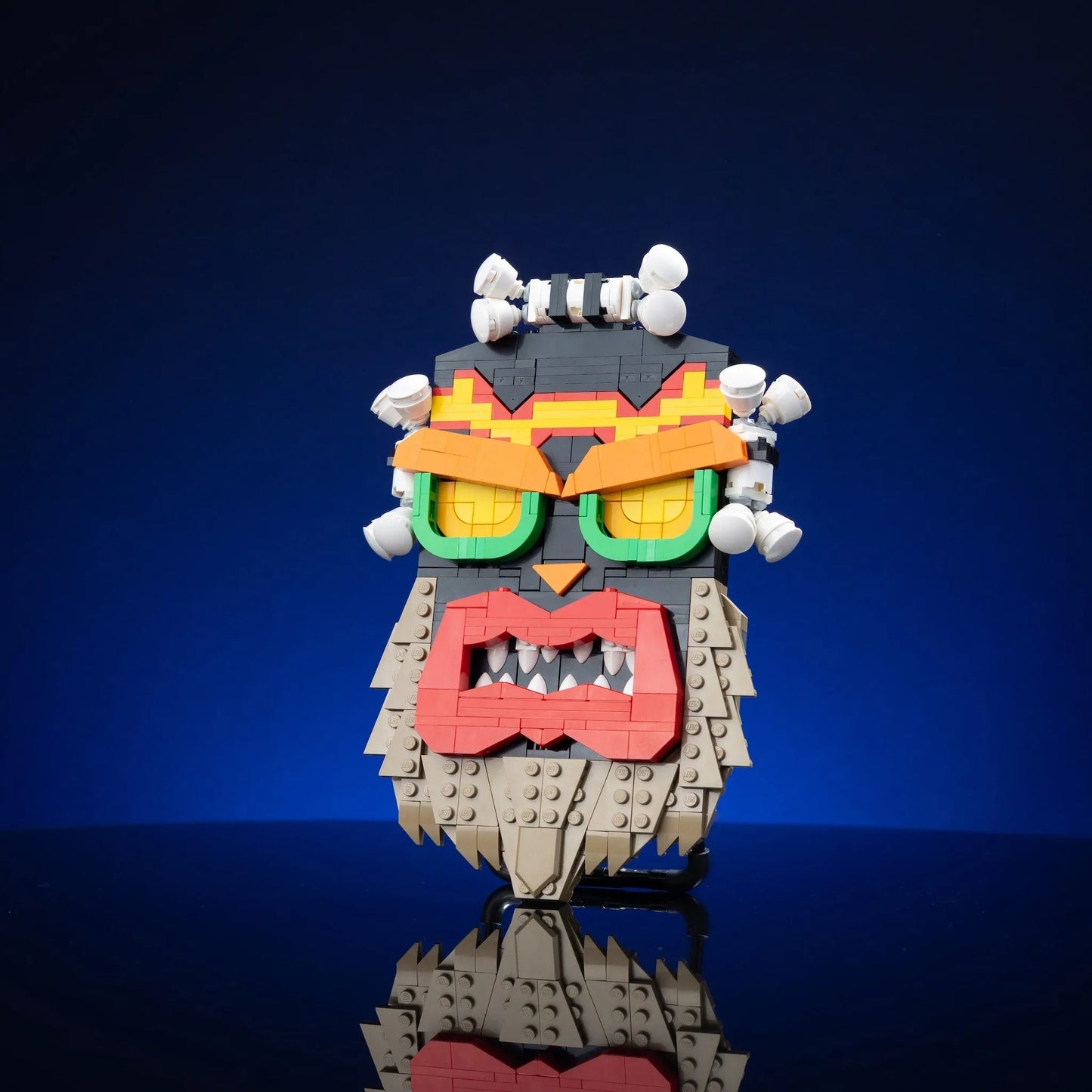 Life Size Uka Uka Mask Made With LEGO Bricks Displayable - ToylandEU