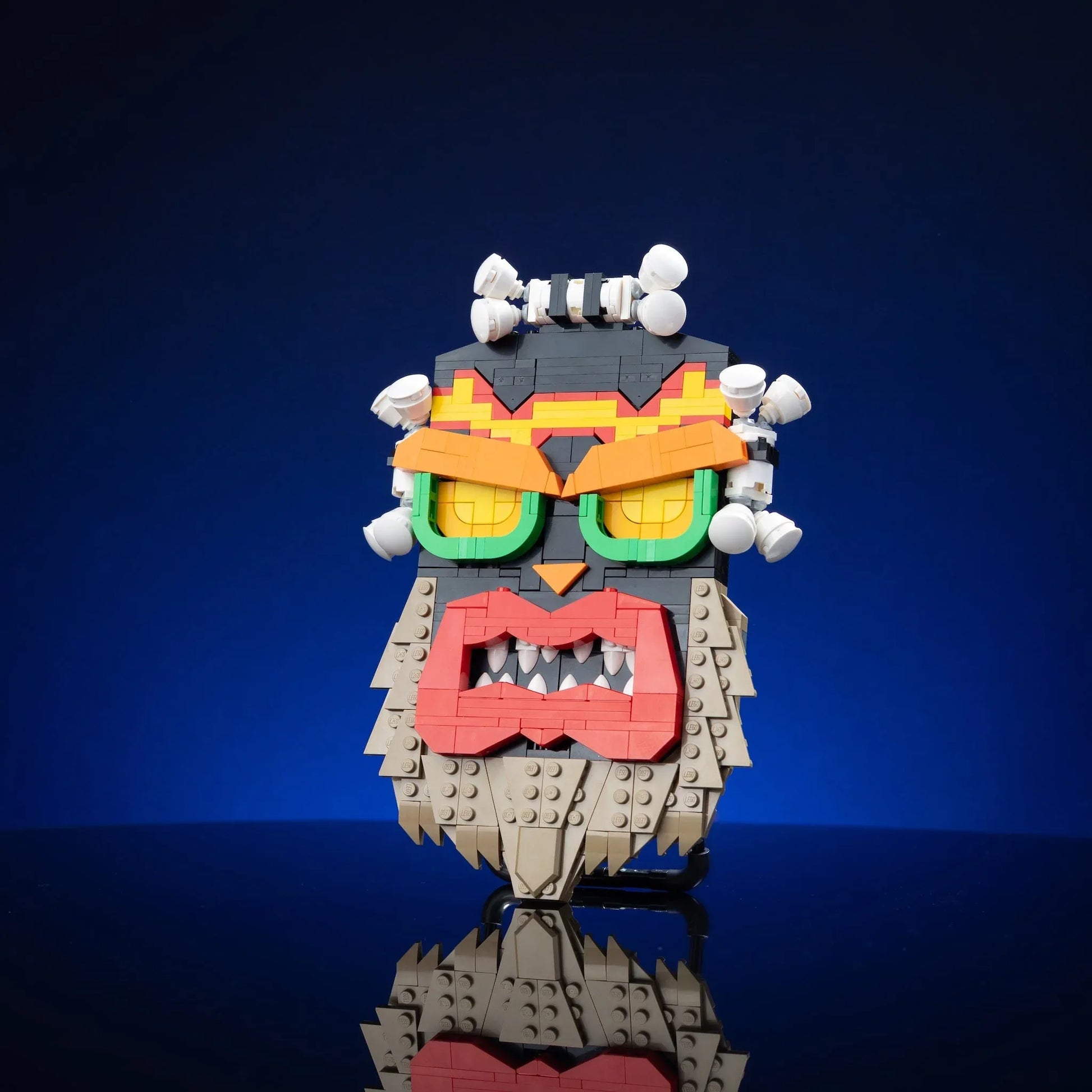 Life Size Uka Uka Mask Made With LEGO Bricks Displayable - ToylandEU