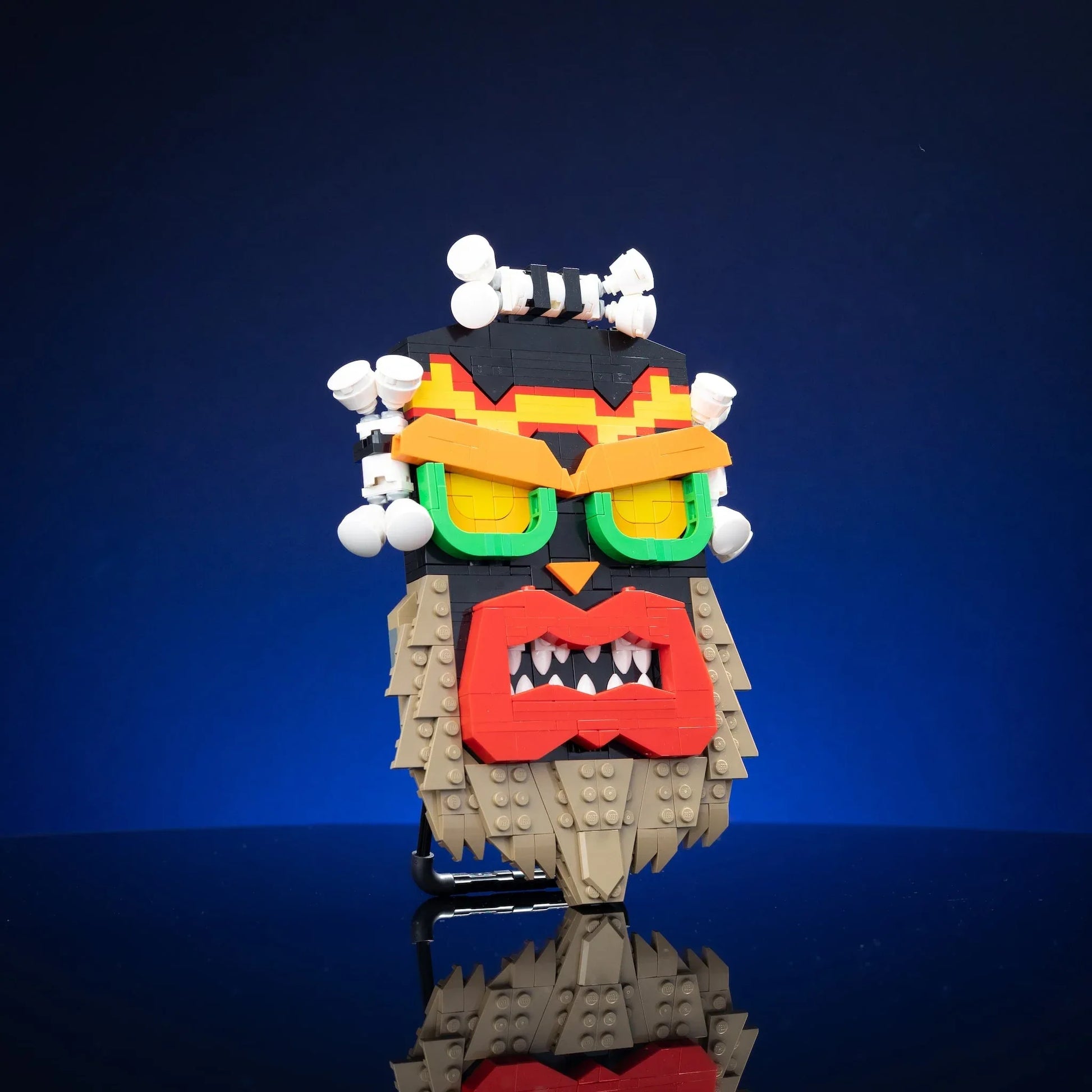 Life Size Uka Uka Mask Made With LEGO Bricks Displayable - ToylandEU