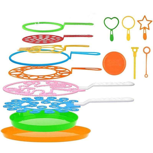 Ultimate 15-Piece Bubble Wand Set for Kids - Fun Outdoor Activity! - ToylandEU