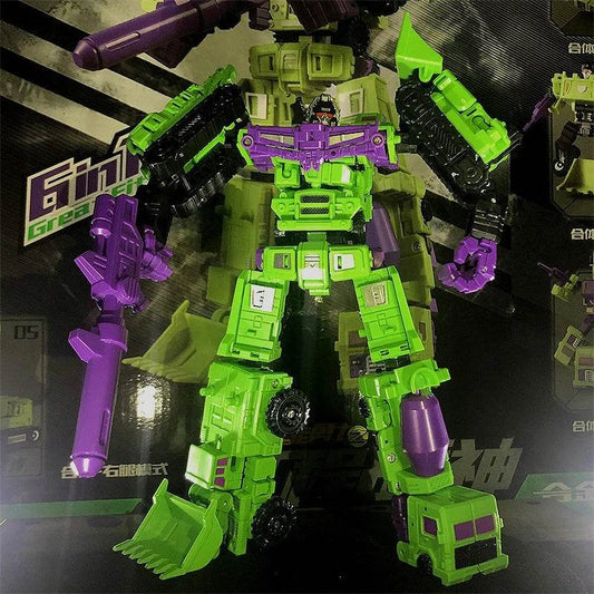 Ultimate 6-in-1 Defensor Devastator Transformable Action Figure - ToylandEU