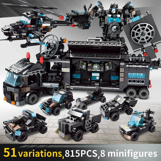 Ultimate City Police HQ Playset with SWAT Truck & Action Figures - ToylandEU