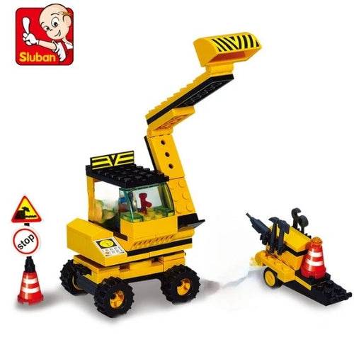 Ultimate Construction Adventure: Building Blocks Set with Crane & Trucks - ToylandEU