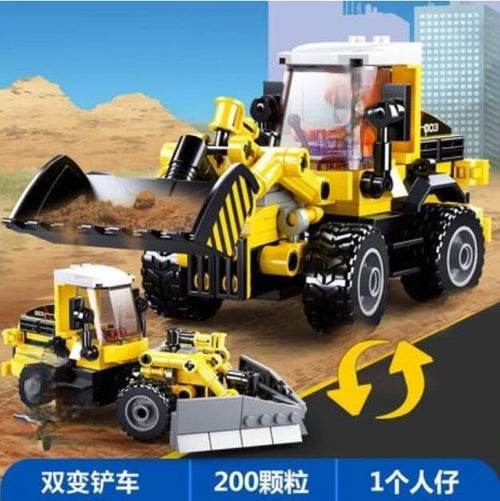 Ultimate Construction Adventure: Building Blocks Set with Crane & Trucks - ToylandEU