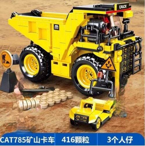 Ultimate Construction Adventure: Building Blocks Set with Crane & Trucks - ToylandEU