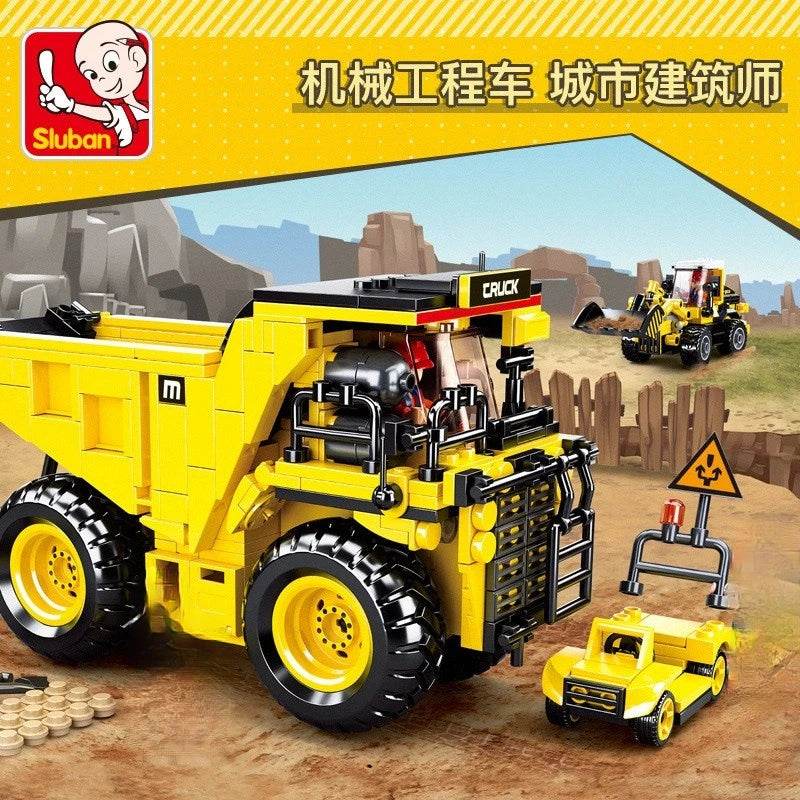 Ultimate Construction Adventure: Building Blocks Set with Crane & Trucks - ToylandEU