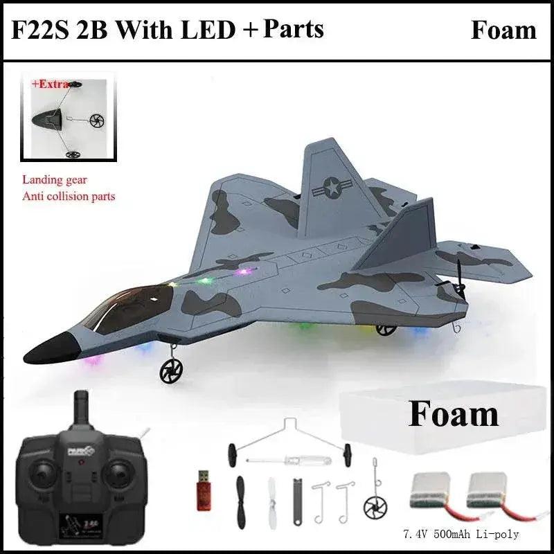  Ultimate F22S Raptor 3D6G RC Airplane with Gyroscope - Outdoor Flying  -  ToylandEU™