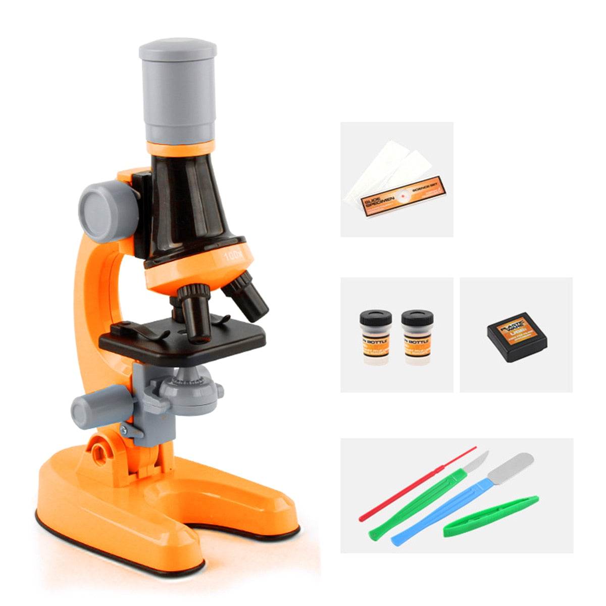 Ultimate Kids Microscope Set - 2000X Magnification & LED Lights - ToylandEU