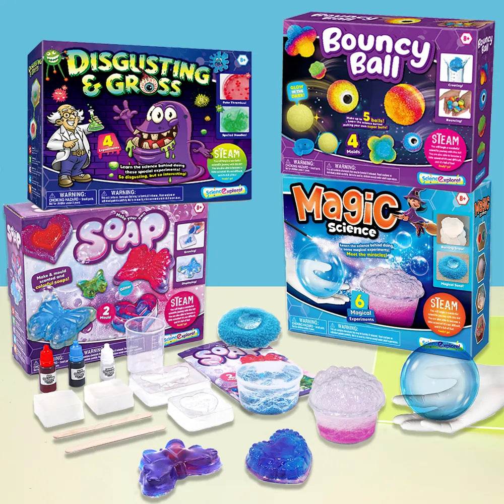 Ultimate Science Experiment Kit: Fun with Bouncy Balls & Gross Surprises - ToylandEU