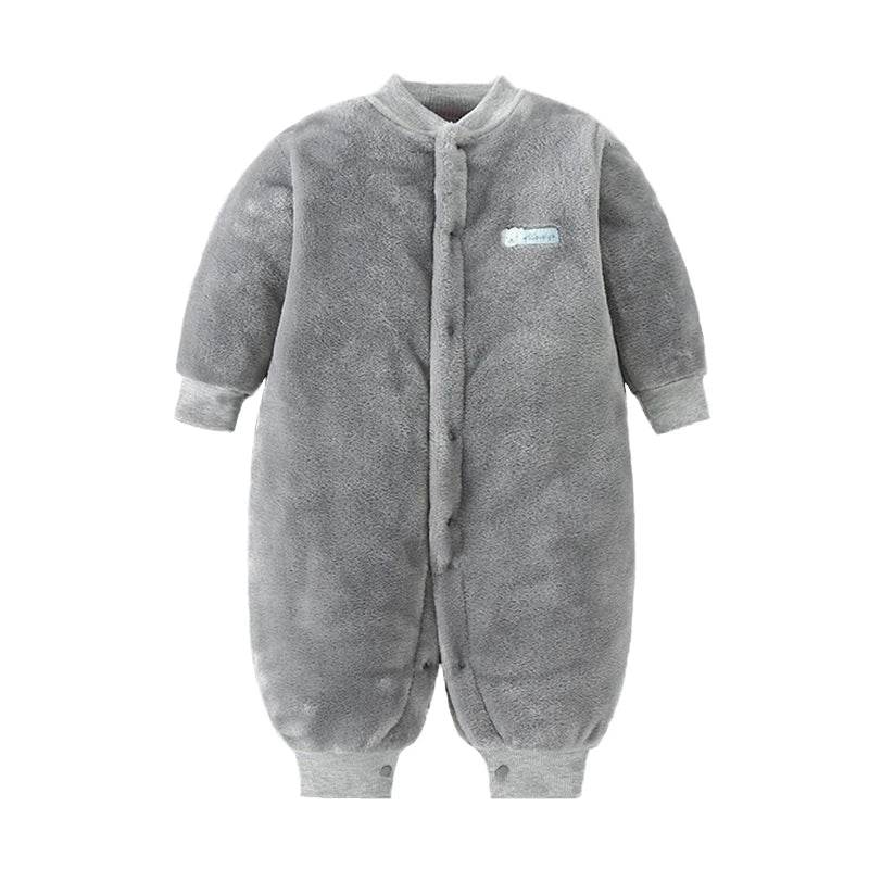 Ultra Cozy Soft Flannel Knit Baby Romper Unisex 0 To 18 Months For Winter Spring All Day Comfort - ToylandEU