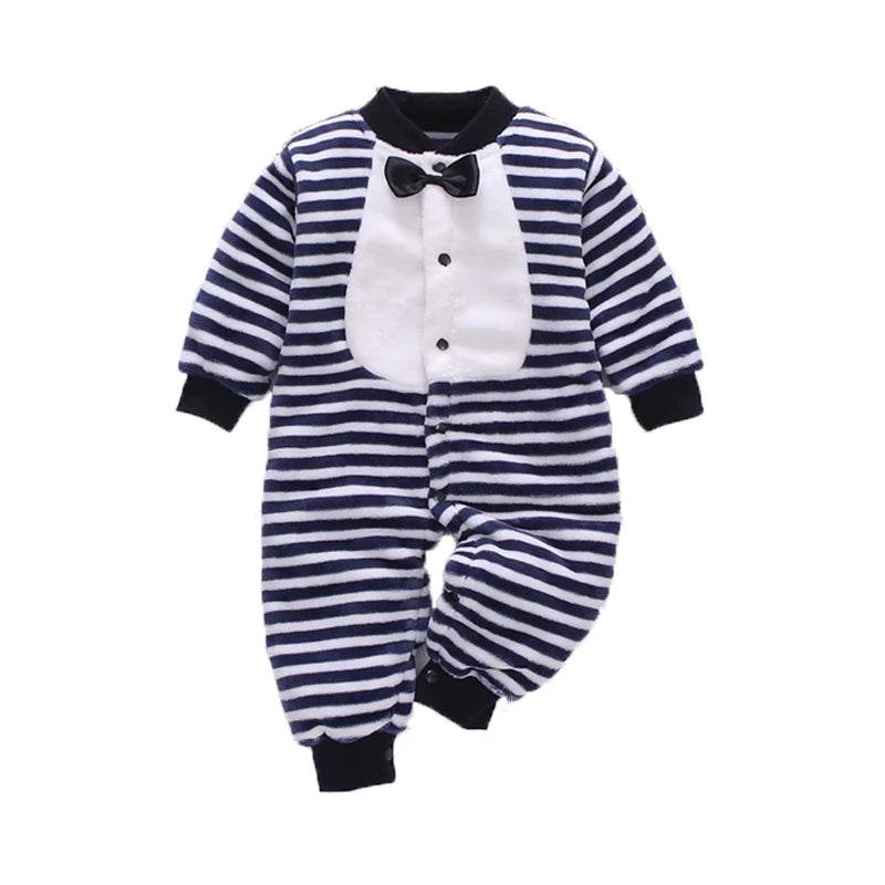Ultra Cozy Soft Flannel Knit Baby Romper Unisex 0 To 18 Months For Winter Spring All Day Comfort - ToylandEU