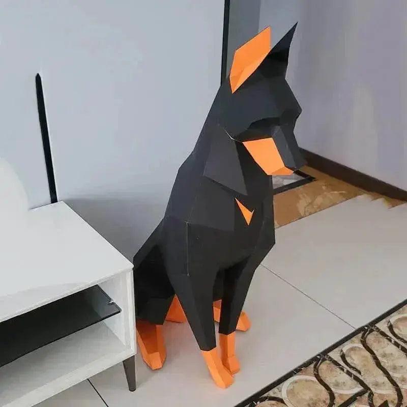  Ultra Doberman Paper Desk Model 3D Ornament Toyland EU -  ToylandEU™