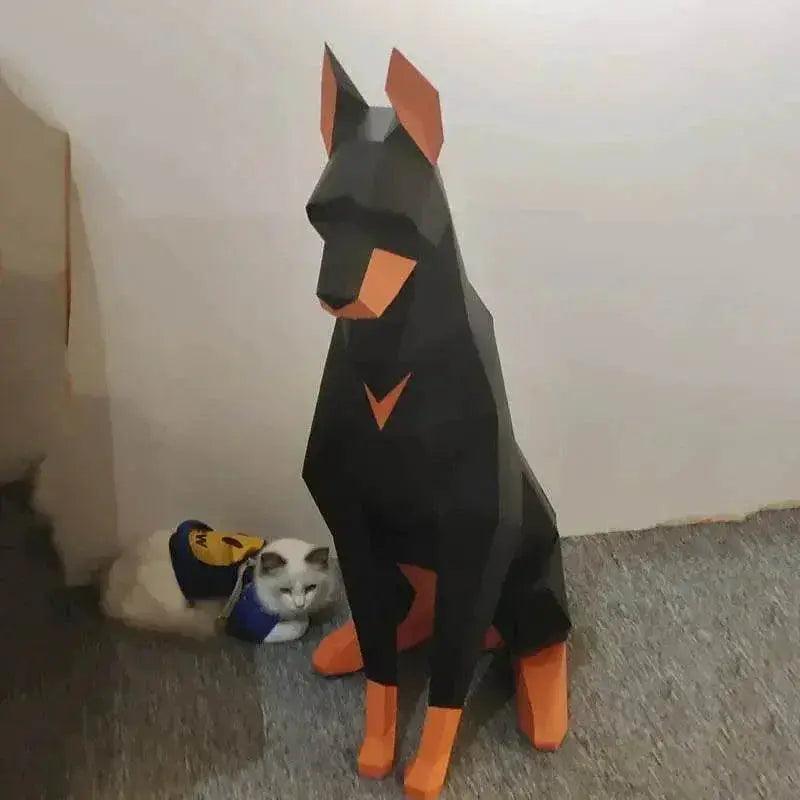  Ultra Doberman Paper Desk Model 3D Ornament Toyland EU -  ToylandEU™