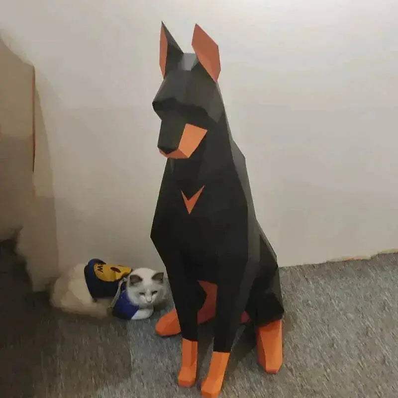  Ultra Doberman Paper Desk Model 3D Ornament Toyland EU -  ToylandEU™