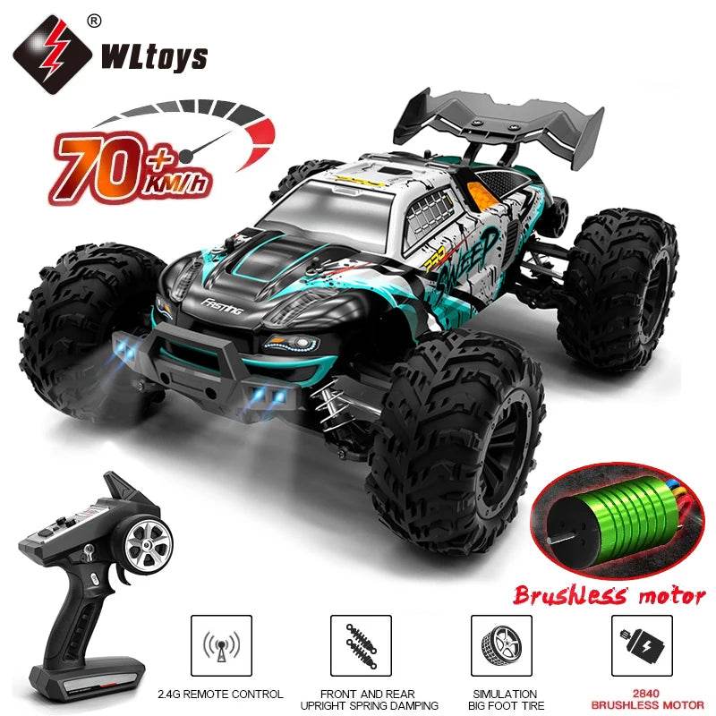 Ultra High Speed 4WD RC Car LED Remote Controller For Kids - ToylandEU
