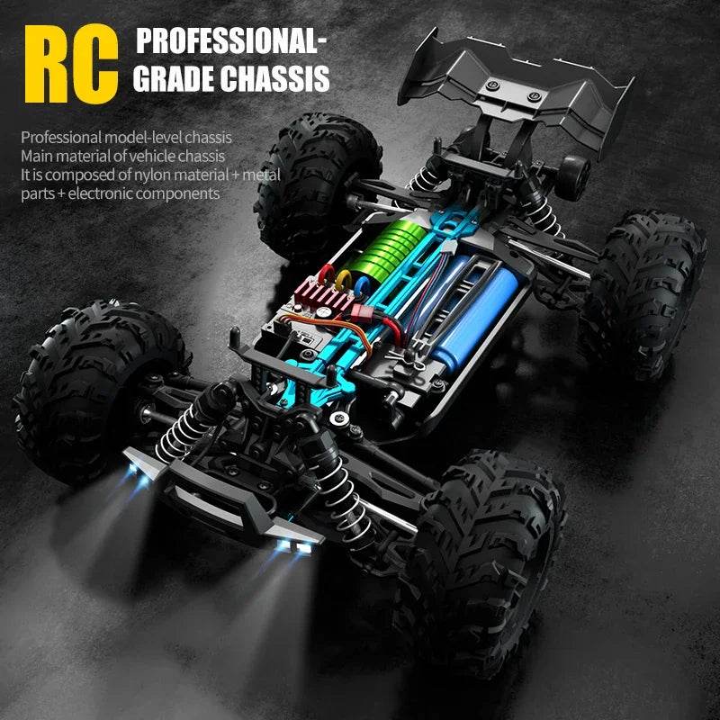 Ultra High Speed 4WD RC Car LED Remote Controller For Kids - ToylandEU