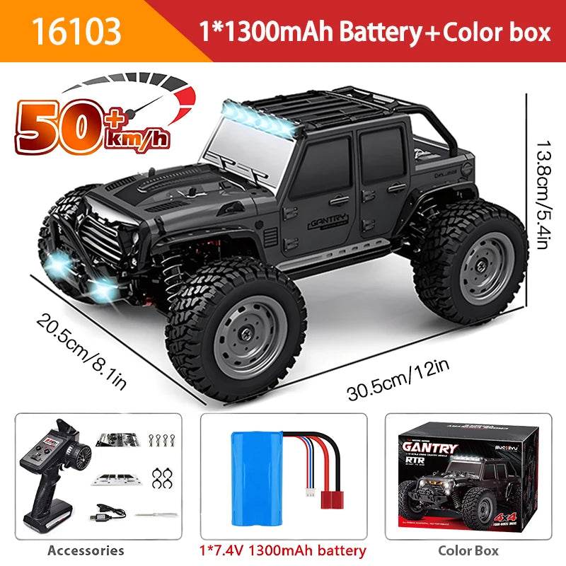 Ultra High Speed 4WD RC Car LED Remote Controller For Kids - ToylandEU