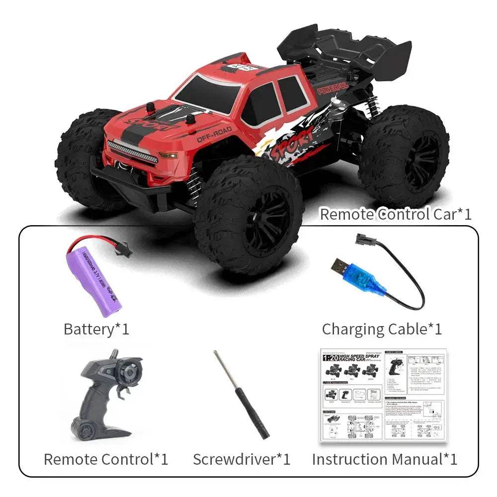 Ultra High Speed RC Car With LED Lighting Off Road - ToylandEU