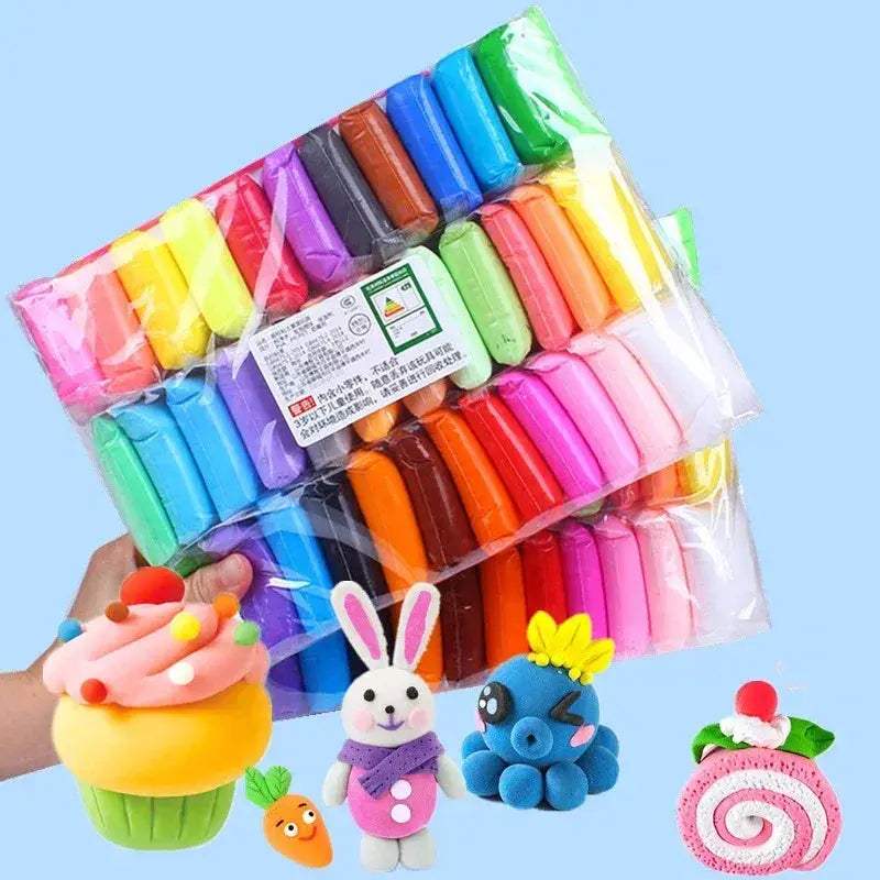 Ultra Light Air Dry Clay With Tools For Colorful Kids - ToylandEU