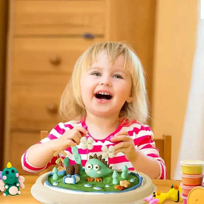Ultra Light Air Dry Clay With Tools For Colorful Kids - ToylandEU