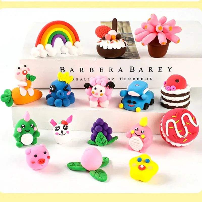 Ultra Light Air Dry Clay With Tools For Colorful Kids - ToylandEU