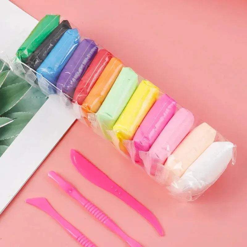 Ultra Light Air Dry Clay With Tools For Colorful Kids - ToylandEU