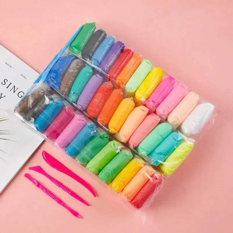 Ultra Light Air Dry Clay With Tools For Colorful Kids - ToylandEU