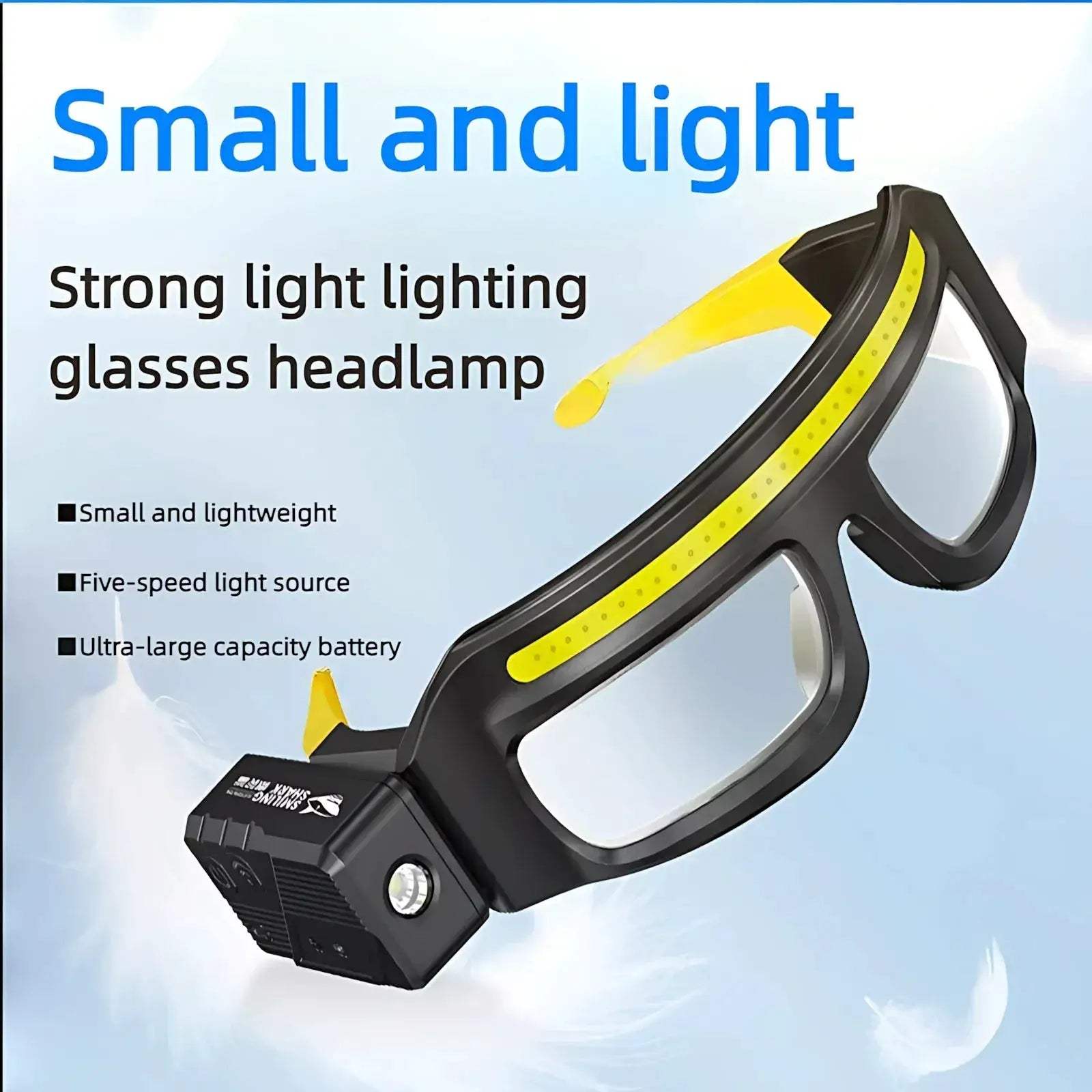 Ultra Light Hands Free Headlamp With Wave Sensor USB Rechargeable - ToylandEU