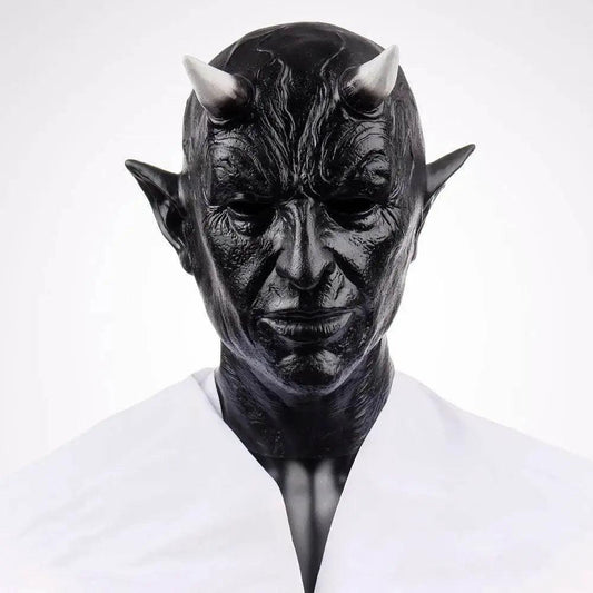  Ultra Mephistopheles Latex Demon Horns Mask Toyland EU -  ToylandEU™