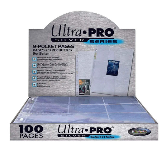  Ultra Pro 9-Pocket Silver Series Pages (100ct) -  ToylandEU™