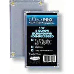  Ultra Pro One Quarter Inch Non-Recessed Screwdown Card Holder For 2.5 x 3.5 Inch Standard Sized Cards Crystal Clear View -  ToylandEU™